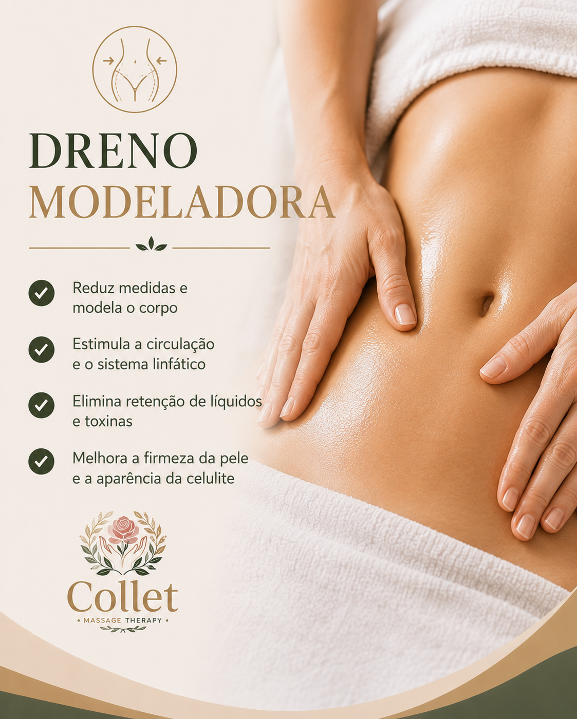 Dreno Modeladora — Collet Massage Therapy